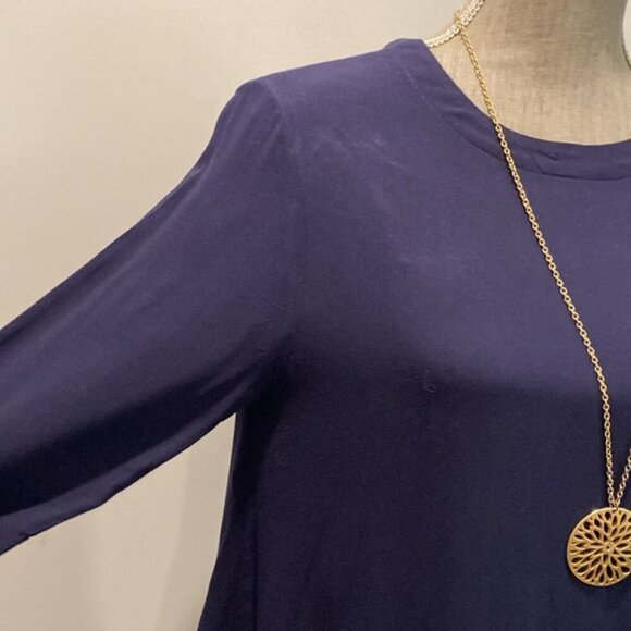 Rodebjer Lindy Blue Pablum Frill Long Sleeve Ruffle Tunic - Picture 9 of 15